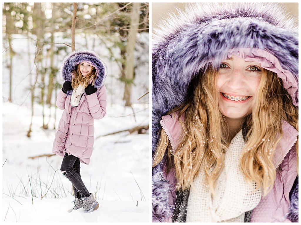 winter girl outfit snow pictures friends