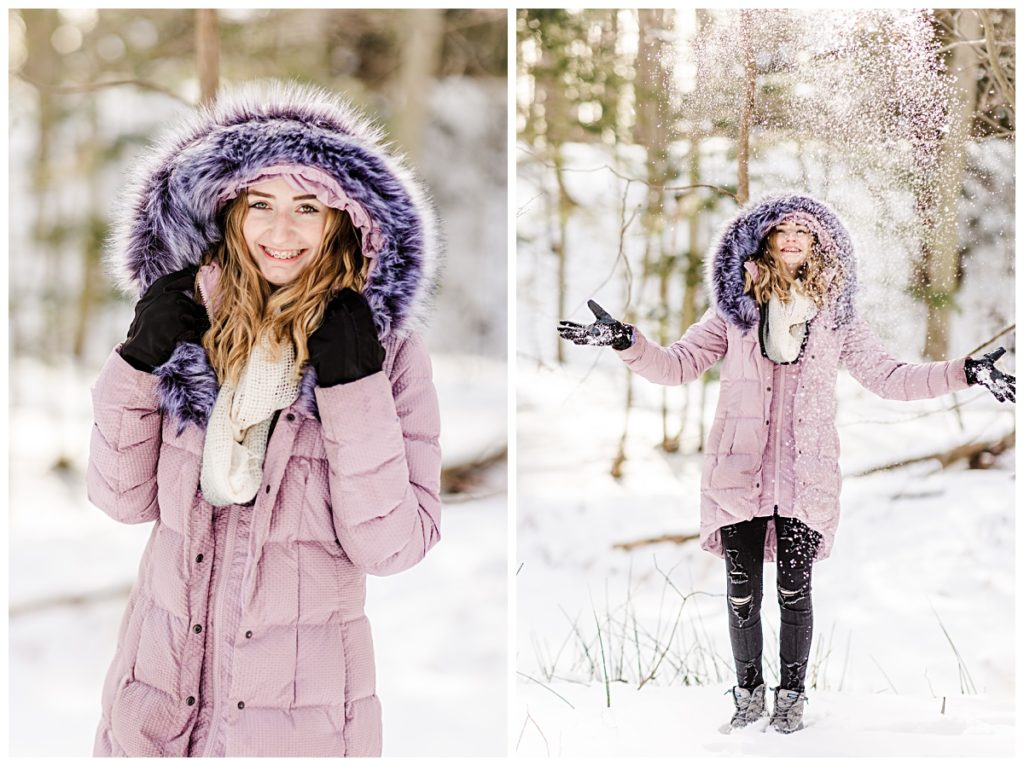 winter girl outfit snow pictures friends